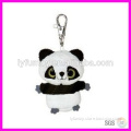 Mini Plush panda keychain,gift keychain